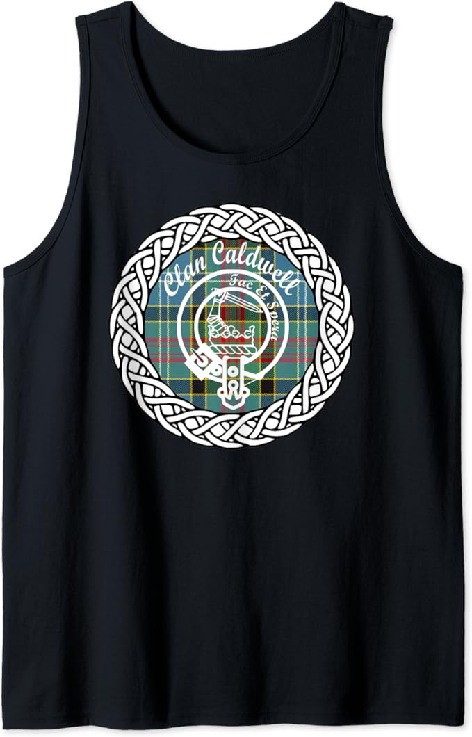 Caldwell surname last name Scottish Clan tartan badge crest